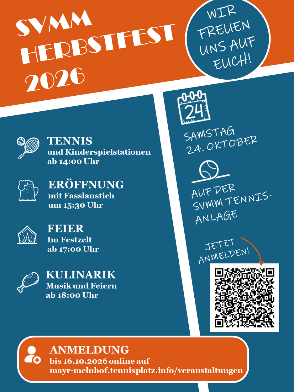 SVMM Herbstfest 2026 am 24. Oktober